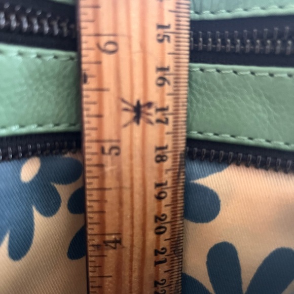 🥳👛HP👛🥳Leather Crossbody Bag W/Multi Pocket 3 Zip Shoulder Handbag 8.5x7 - Picture 8 of 13